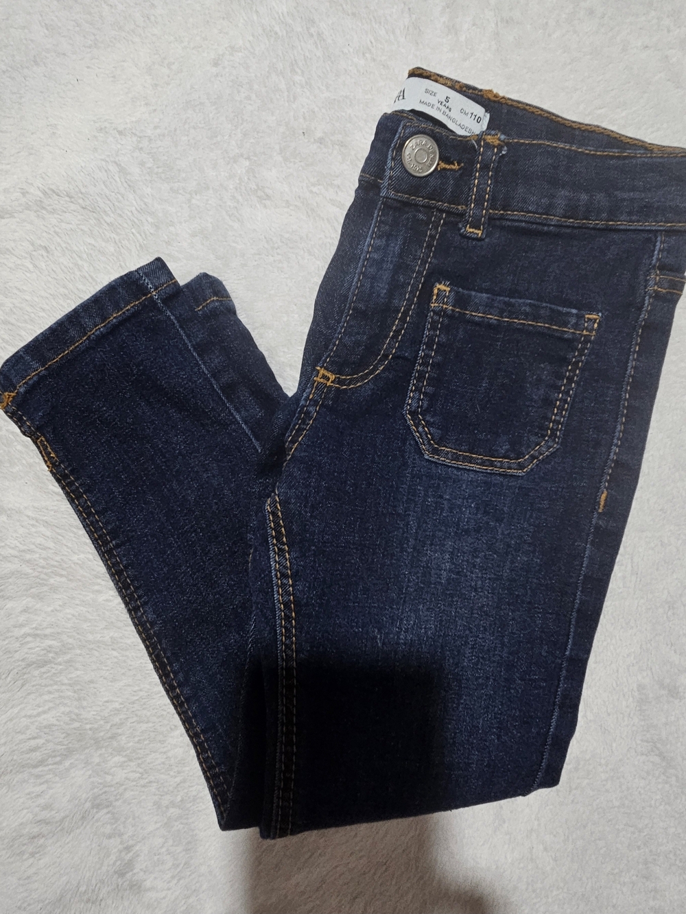 Zara Dark Blue Girl Skinny Jeans